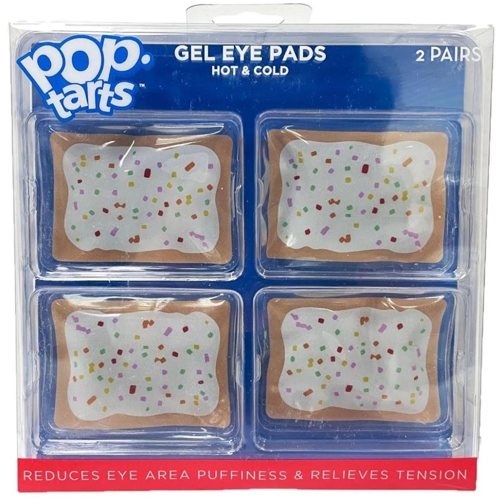 Pop-Tarts Gel Eye Pads Hot & Cold -Relief for Eye Puffiness (2 Pairs)- NWT